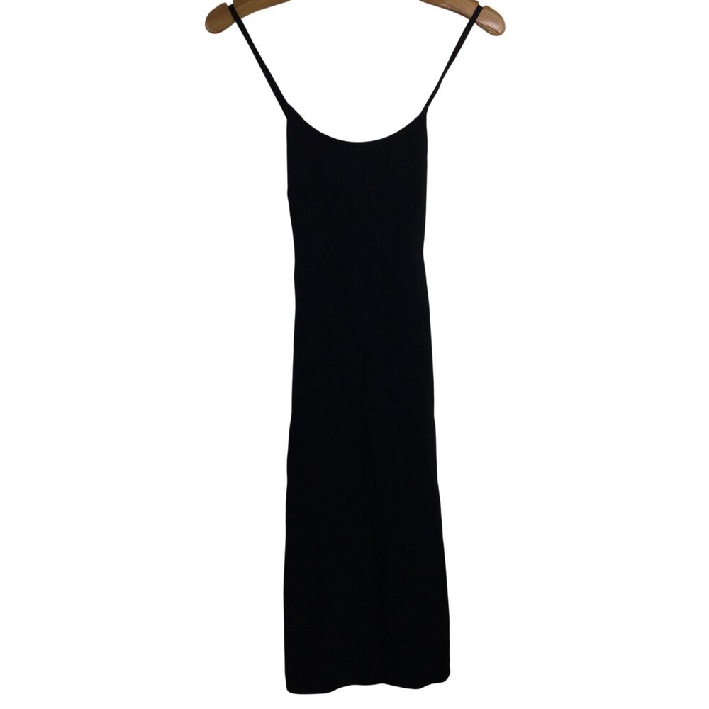 Everlane Womens Cross Back Slip Dress Scoop-Neck Sleeveless Black Size 2 NWT
